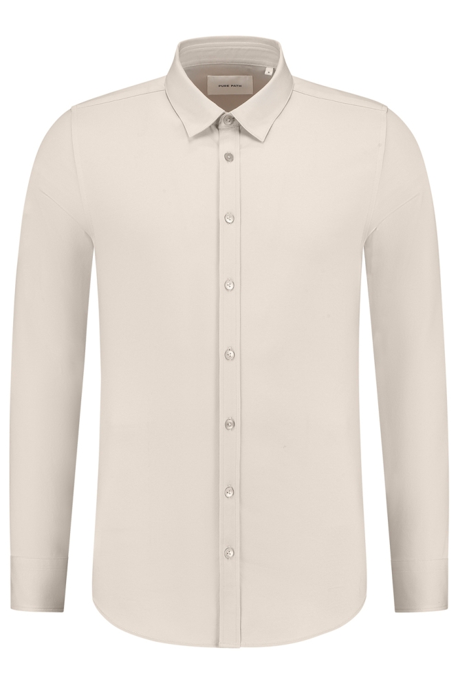 SLIM FIT SMART SHIRT 25010220 46 Sand